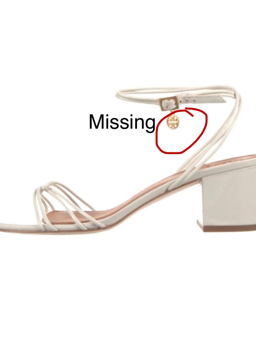 Tory Burch Mini Benton Knotted Ankle Strap Leather Sandal